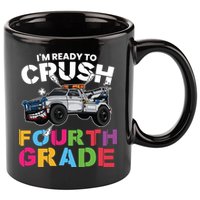 Ready To Crush Fourth Grade Cute 4Th Grade Gift 11oz C Handle Ceramic Mug