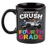 Ready To Crush Fourth Grade Cute 4Th Grade Gift 11oz C Handle Ceramic Mug