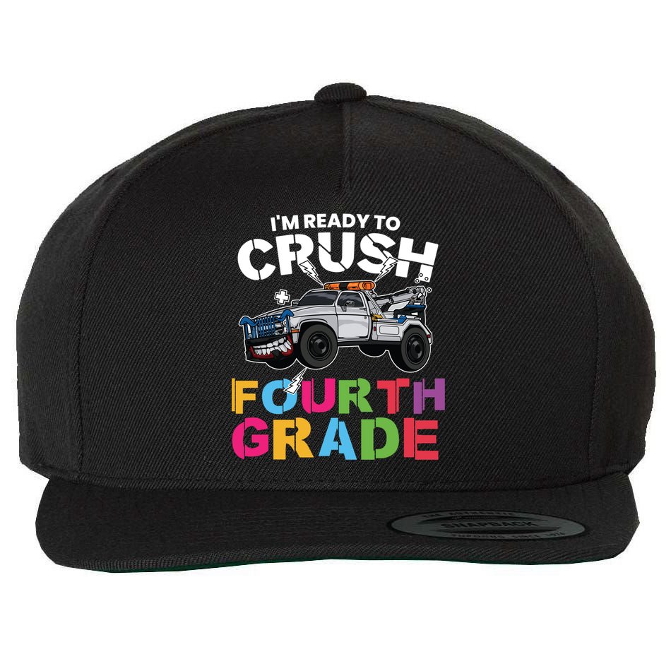 Ready To Crush Fourth Grade Cute 4Th Grade Gift Wool Snapback Cap
