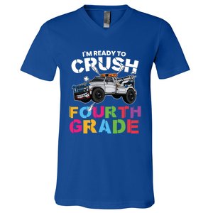 Ready To Crush Fourth Grade Cute 4Th Grade Gift V-Neck T-Shirt