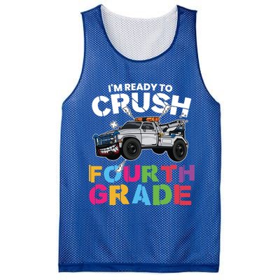 Ready To Crush Fourth Grade Cute 4Th Grade Gift Mesh Reversible Basketball Jersey Tank