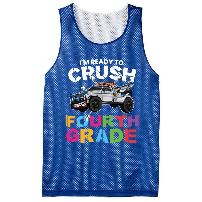 Ready To Crush Fourth Grade Cute 4Th Grade Gift Mesh Reversible Basketball Jersey Tank