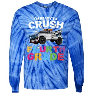 Ready To Crush Fourth Grade Cute 4Th Grade Gift Tie-Dye Long Sleeve Shirt