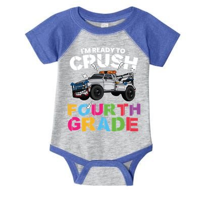 Ready To Crush Fourth Grade Cute 4Th Grade Gift Infant Baby Jersey Bodysuit