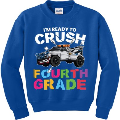Ready To Crush Fourth Grade Cute 4Th Grade Gift Kids Sweatshirt