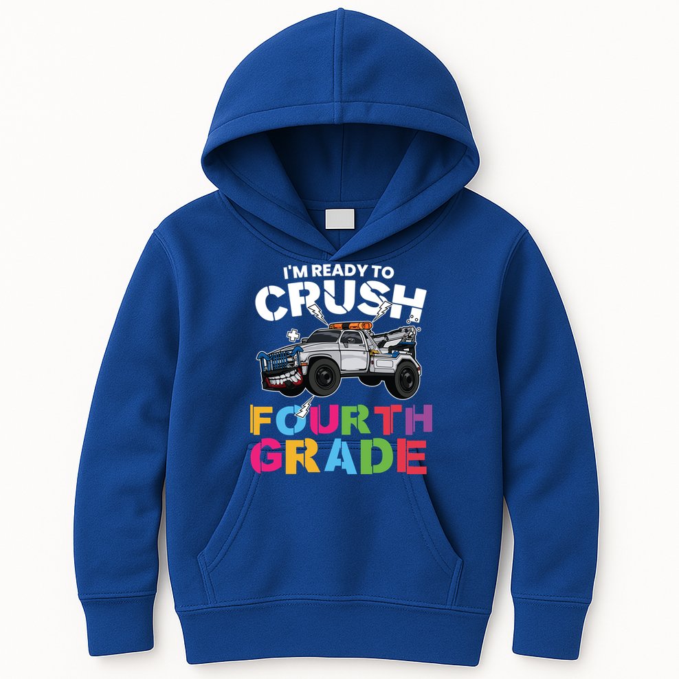 Ready To Crush Fourth Grade Cute 4Th Grade Gift Kids Hoodie