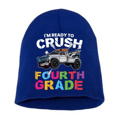Ready To Crush Fourth Grade Cute 4Th Grade Gift Short Acrylic Beanie