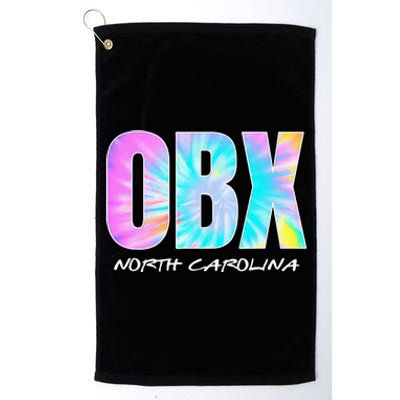 Retro Tie Dye OBX North Carolina Outer Banks Platinum Collection Golf Towel