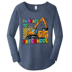 Ready To Dig Preschool Construction Back To School Men Boy Women's Perfect Tri Tunic Long Sleeve Shirt