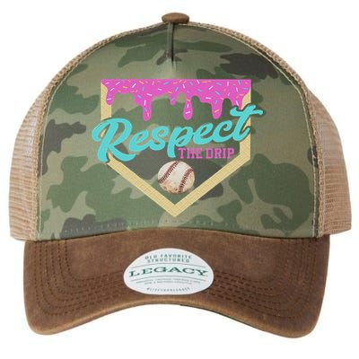 Respect The Drip Ice Cream Dripping Legacy Tie Dye Trucker Hat