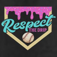 Respect The Drip Ice Cream Dripping 7 Panel Mesh Trucker Snapback Hat
