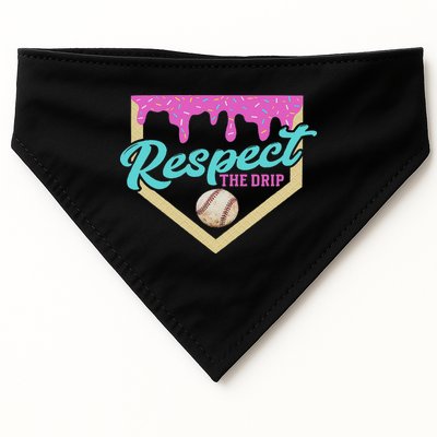 Respect The Drip Ice Cream Dripping USA-Made Doggie Bandana