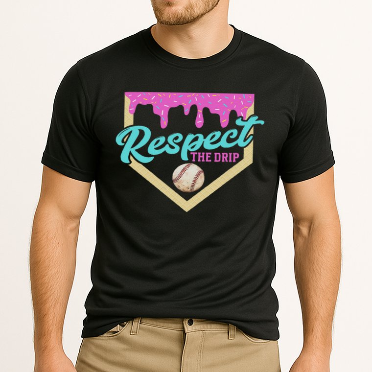 Respect The Drip Ice Cream Dripping Performance Shirt