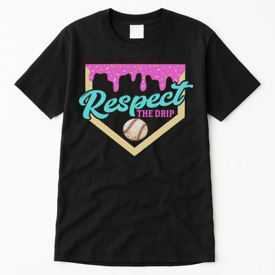 Respect The Drip Ice Cream Dripping Tall T-Shirt