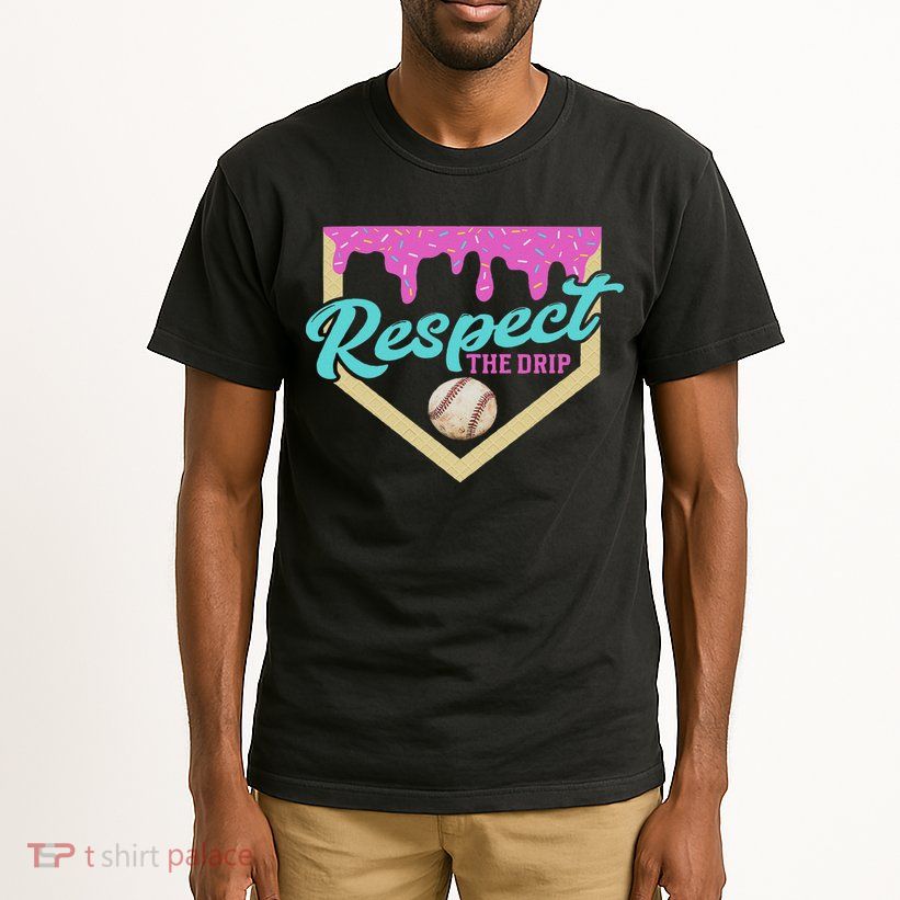 Respect The Drip Ice Cream Dripping Tall T-Shirt
