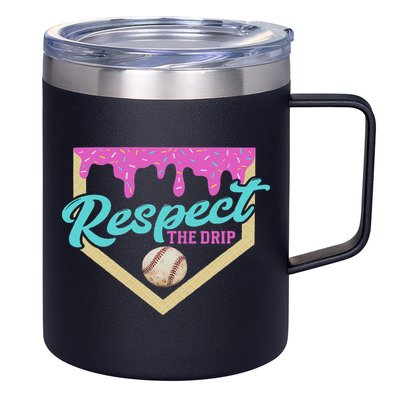 Respect The Drip Ice Cream Dripping 12oz Stainless Steel Coffee Mug