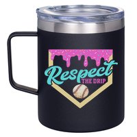 Respect The Drip Ice Cream Dripping 12oz Stainless Steel Coffee Mug