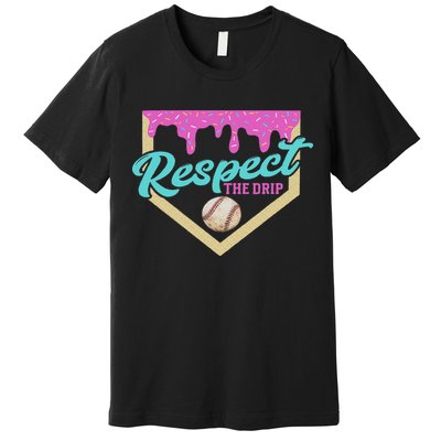 Respect The Drip Ice Cream Dripping Premium T-Shirt