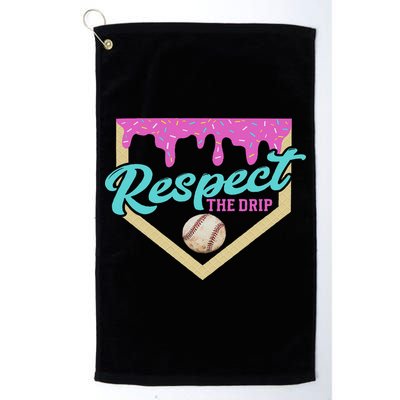 Respect The Drip Ice Cream Dripping Golf Towel