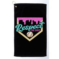 Respect The Drip Ice Cream Dripping Golf Towel