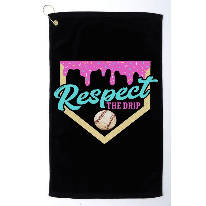 Respect The Drip Ice Cream Dripping Golf Towel