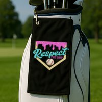 Respect The Drip Ice Cream Dripping Golf Towel