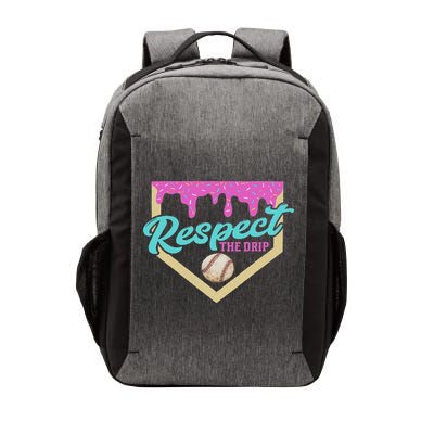 Respect The Drip Ice Cream Dripping Vector Backpack