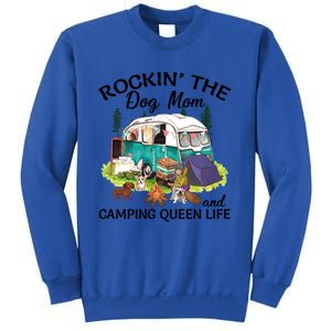 Rockin’ The Dog Mom And Camping Queen Life Mother’s Day Gift Meaningful Gift Sweatshirt