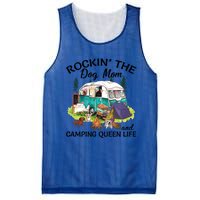 Rockin’ The Dog Mom And Camping Queen Life Mother’s Day Gift Meaningful Gift Mesh Reversible Basketball Jersey Tank