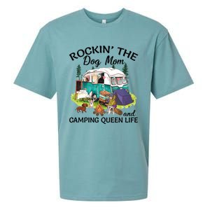 Rockin’ The Dog Mom And Camping Queen Life Mother’s Day Gift Meaningful Gift Sueded Cloud Jersey T-Shirt