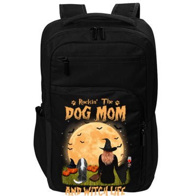 Rocking The Dog Mom And Witch Life Cavalier Halloween Gift Impact Tech Backpack