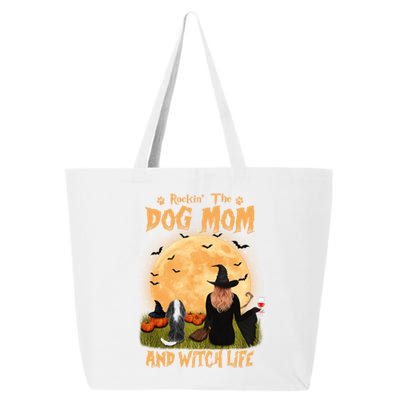 Rocking The Dog Mom And Witch Life Cavalier Halloween Gift 25L Jumbo Tote