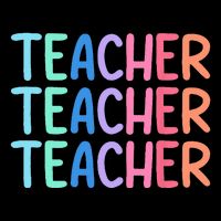Retro Teacher Daisy Colorful Elementary School Teacher Backpack