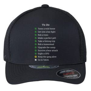 Red To Do List Horse & Cowboy Adventure Gamer Flexfit Unipanel Trucker Cap