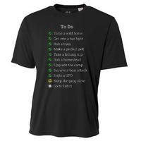 Red To Do List Horse & Cowboy Adventure Gamer Cooling Performance Crew T-Shirt