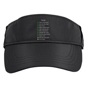 Red To Do List Horse & Cowboy Adventure Gamer Adult Drive Performance Visor