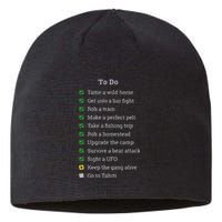 Red To Do List Horse & Cowboy Adventure Gamer Sustainable Beanie