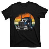 Retro Truck Driver Semi Trailer Truck Vintage Novelty T-Shirt