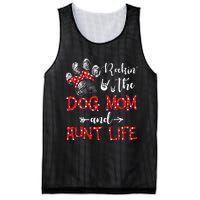 Rockin' The Dog Mom and Aunt Life Dog Lover Mothers Day Mesh Reversible Basketball Jersey Tank