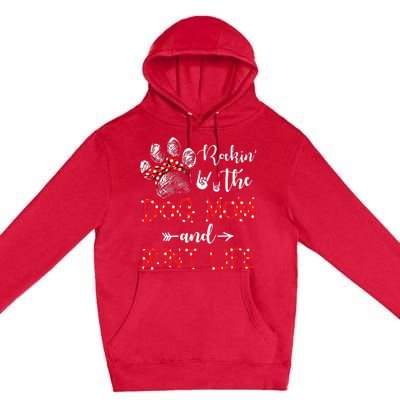 Rockin' The Dog Mom and Aunt Life Dog Lover Mothers Day Premium Pullover Hoodie