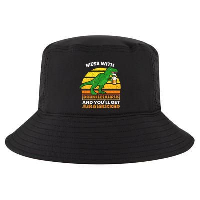 Retro Tgiftrex Druncle Drunclesaurus Slogan Funny Unclesaurus Gift Cool Comfort Performance Bucket Hat