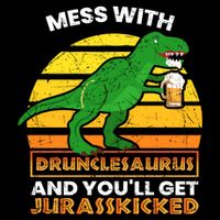 Retro Tgiftrex Druncle Drunclesaurus Slogan Funny Unclesaurus Gift Bucket Hat
