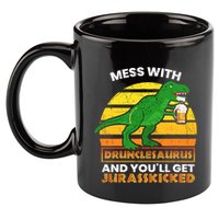 Retro Tgiftrex Druncle Drunclesaurus Slogan Funny Unclesaurus Gift 11oz C Handle Ceramic Mug
