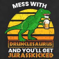Retro Tgiftrex Druncle Drunclesaurus Slogan Funny Unclesaurus Gift 25L Jumbo Tote