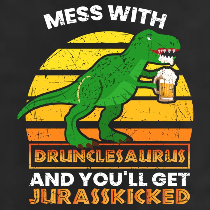 Retro Tgiftrex Druncle Drunclesaurus Slogan Funny Unclesaurus Gift 25L Jumbo Tote