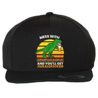 Retro Tgiftrex Druncle Drunclesaurus Slogan Funny Unclesaurus Gift Wool Snapback Cap