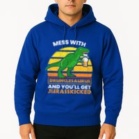 Retro Tgiftrex Druncle Drunclesaurus Slogan Funny Unclesaurus Gift Hoodie