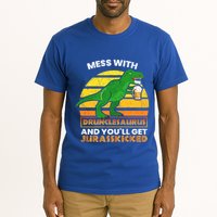 Retro Tgiftrex Druncle Drunclesaurus Slogan Funny Unclesaurus Gift Tall T-Shirt