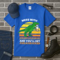 Retro Tgiftrex Druncle Drunclesaurus Slogan Funny Unclesaurus Gift Tall T-Shirt