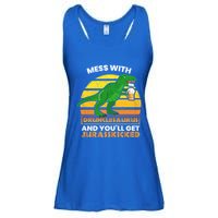 Retro Tgiftrex Druncle Drunclesaurus Slogan Funny Unclesaurus Gift Ladies Essential Flowy Tank
